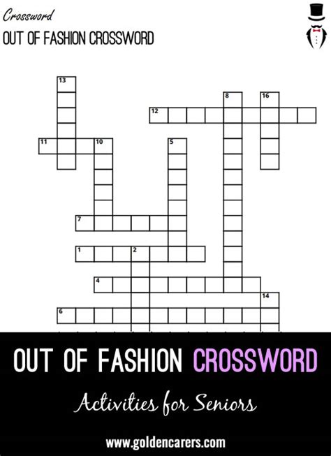 out of fashion crossword|OUT